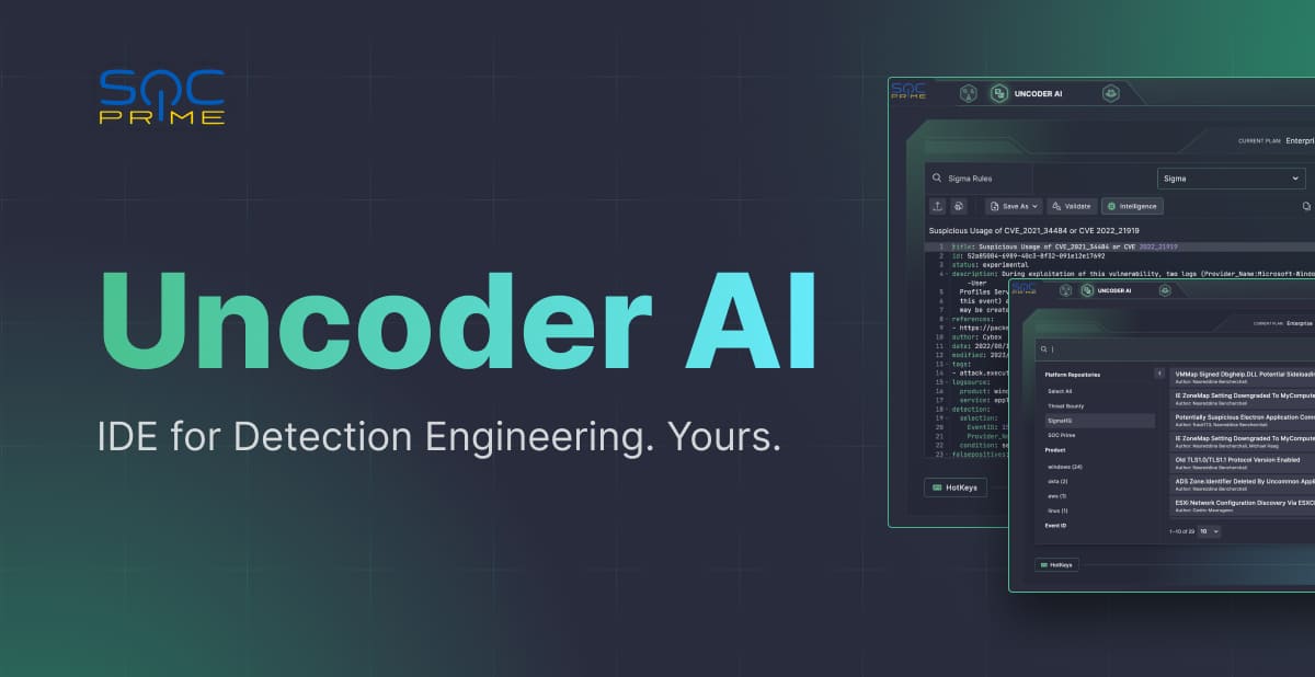 Uncoder AI - Your IDE for Active Threat-Informed Defense